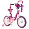Kids Bike with Removable Doll Seat and Training Wheels Adjustable Handlebar